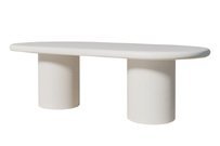 ΤΡΑΠΕΖΙ OVAL CEMENT HAAKI 220X110X75