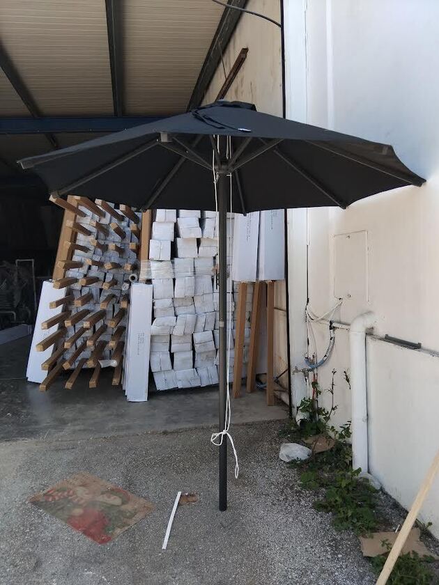 ΟΜΠΡΕΛΑ ALU Φ.230 ΜΑΥΡΗ