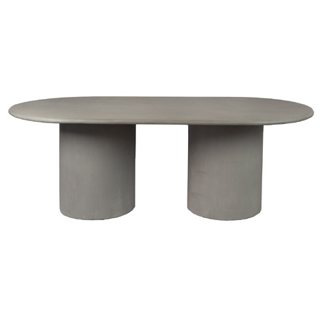 ΤΡΑΠΕΖΙ OVAL CEMENT HAAKI 220X110X75